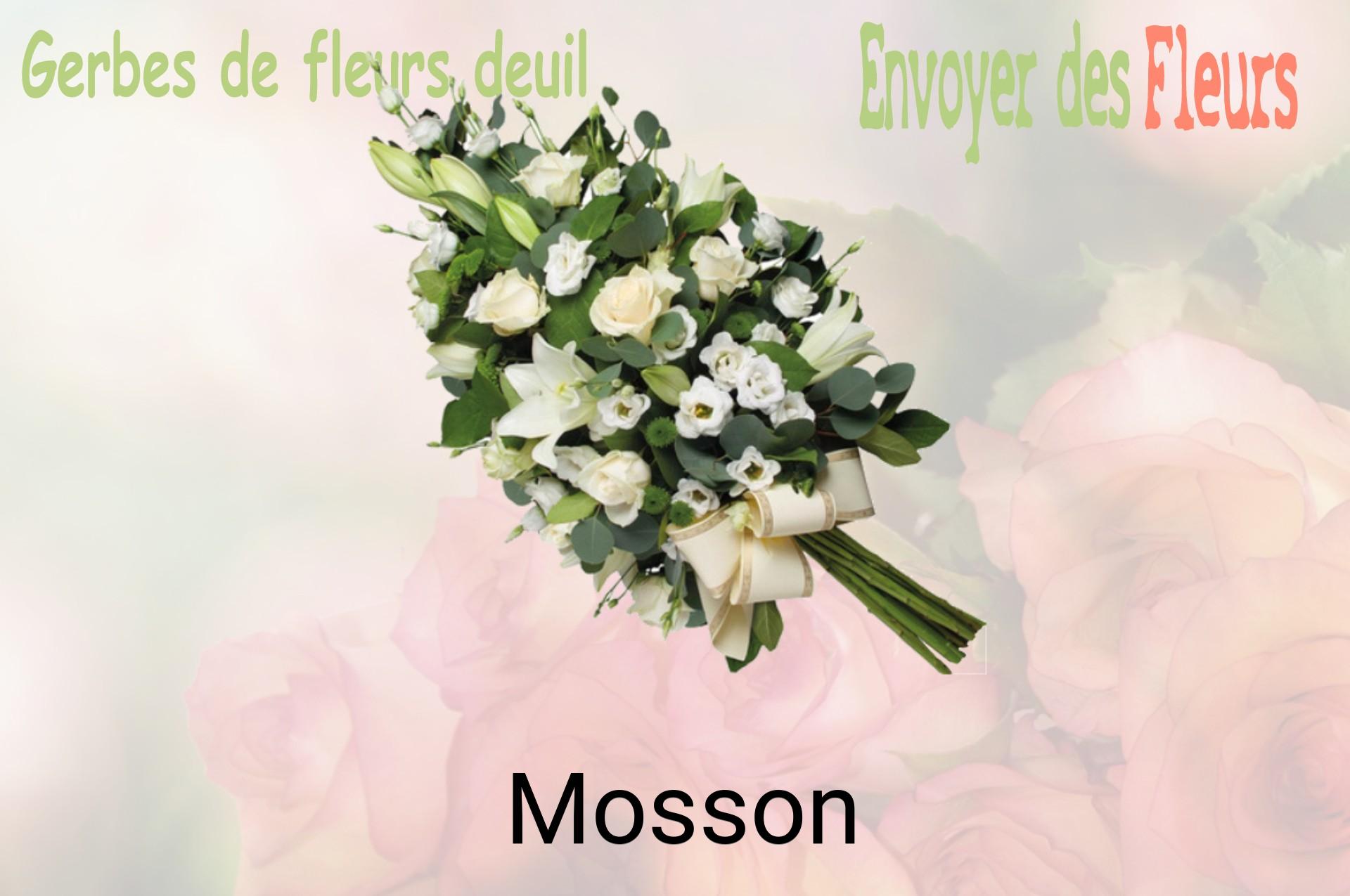 Gerbe de fleurs de deuil livrée à Mosson
